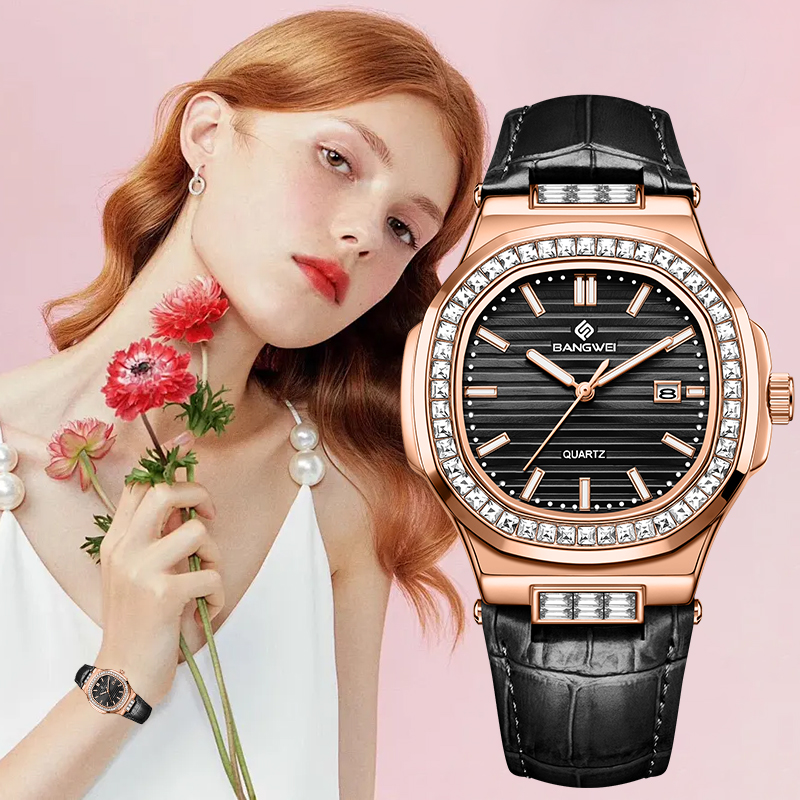 Women Fashion Simple - LIGE Bangwei Fashion Simple Quartz Woman