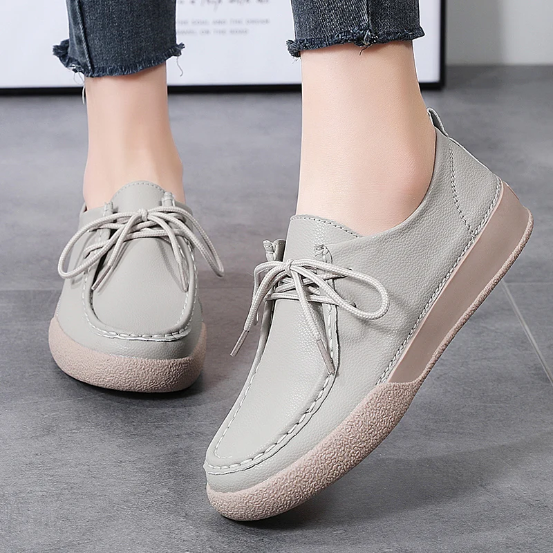 Women'S Fashion Loafers - Fashion New Retro Low Top Women's