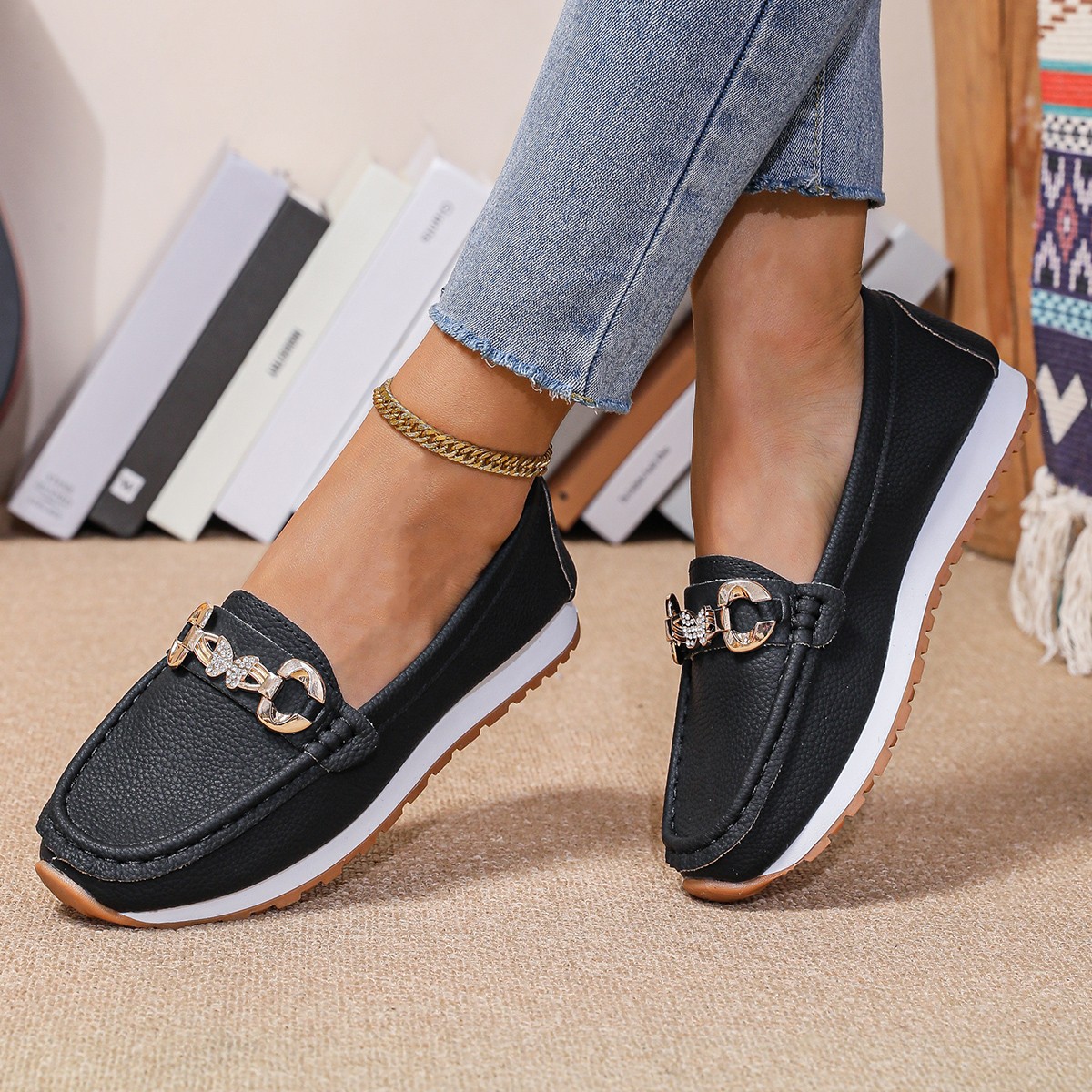 Women'S Fashion Loafers - 2026 New Women Flats Spring Autumn