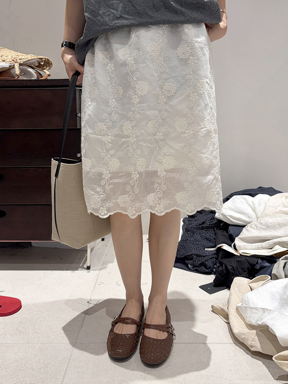 Korean Style plus Size Embroid - đánh giá và giá Women'S Fashion Kilt