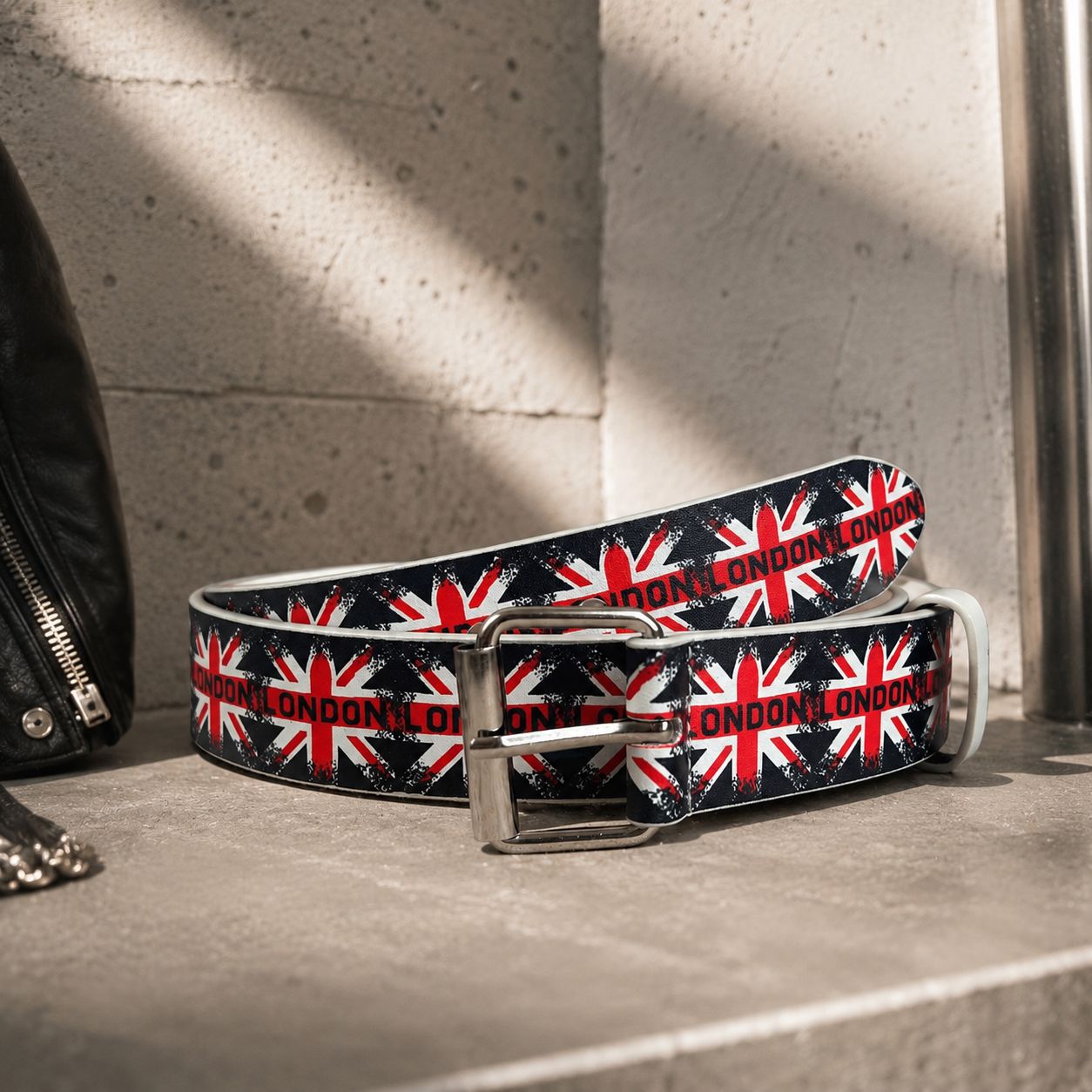 UK Union Jack Flag Print Belt  - đánh giá và giá Women Fashion Uk
