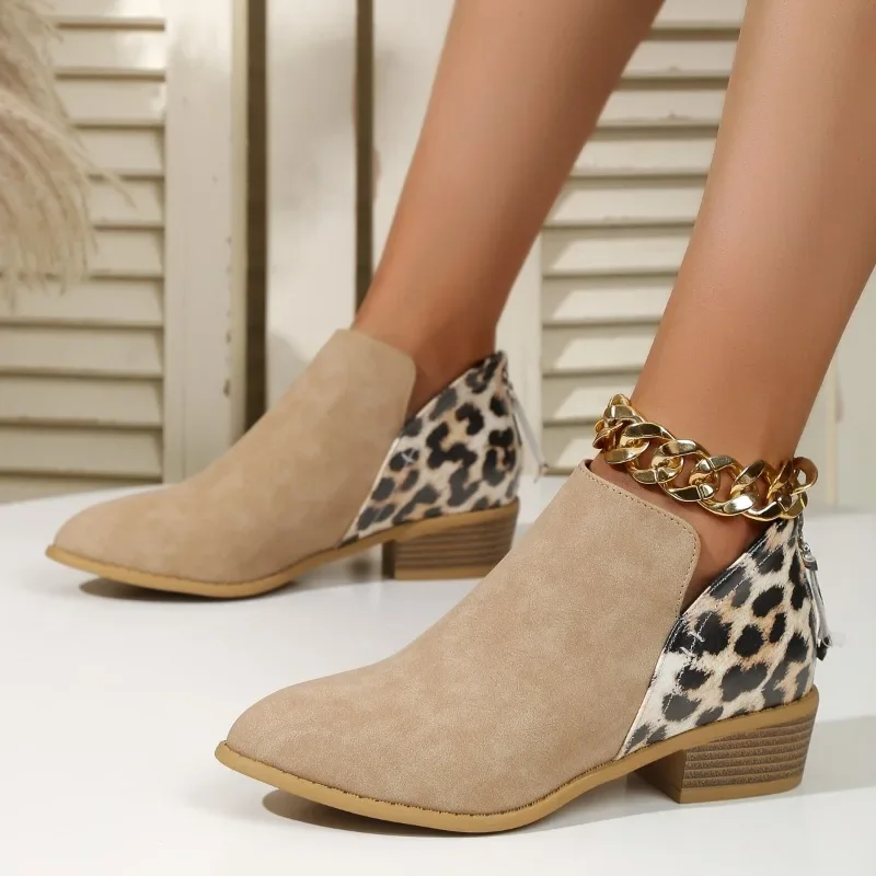 New Fashion Patchwork Leopard  - đánh giá và giá Women'S Fashion Ugg Boots