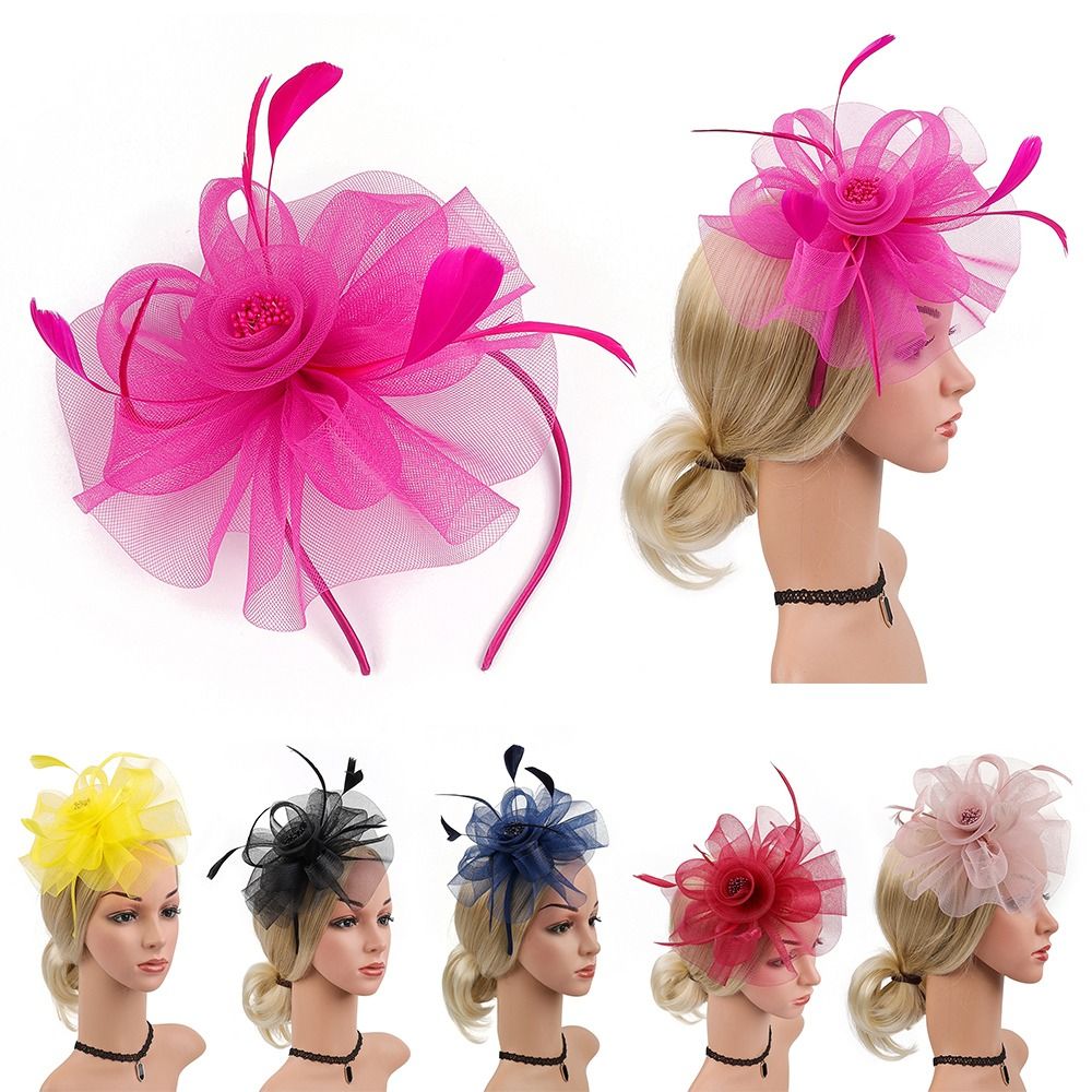Feathers Ribbon Fascinator Hat - đánh giá và giá Women'S Fashion Kentucky Derby