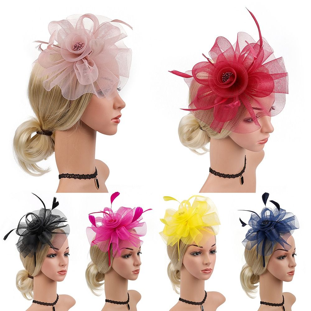 Feathers Ribbon Fascinator Hat - đánh giá và giá Women'S Fashion Kentucky Derby