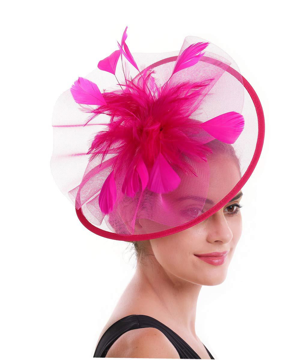 Women Feather Fascinator Hat M - đánh giá và giá Women'S Fashion Kentucky Derby