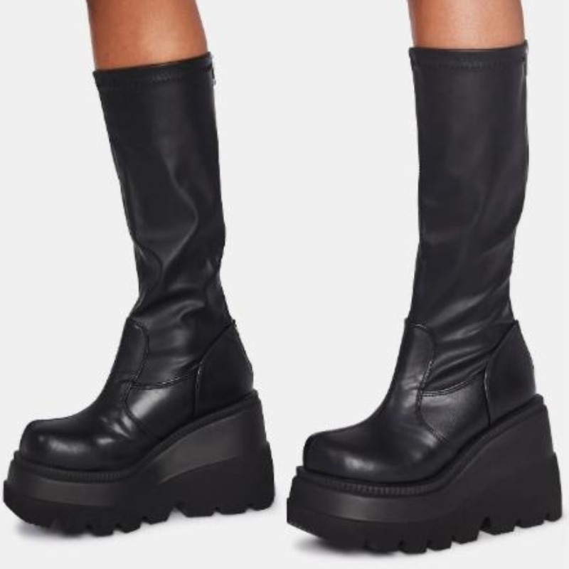 Women's Platform Boots Punk Mi - đánh giá và giá Women'S Fashion Knee High Boots