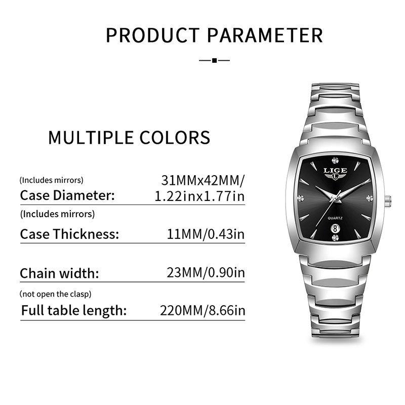 LIGE Watch women Business Luxu - đánh giá và giá Women Fashion Simple