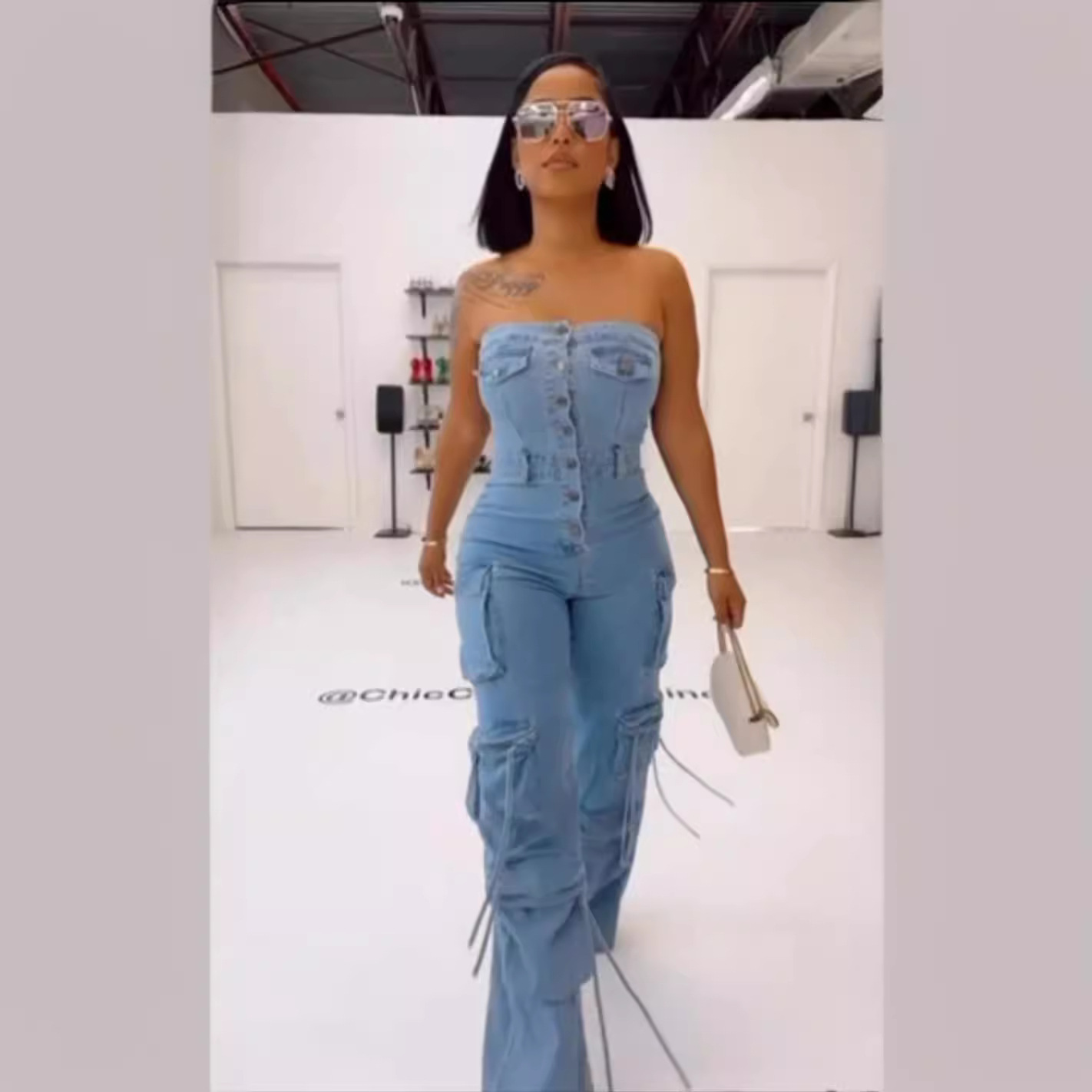 Jumpsuits Women Strapless One  - đánh giá và giá Mom Jeans Women