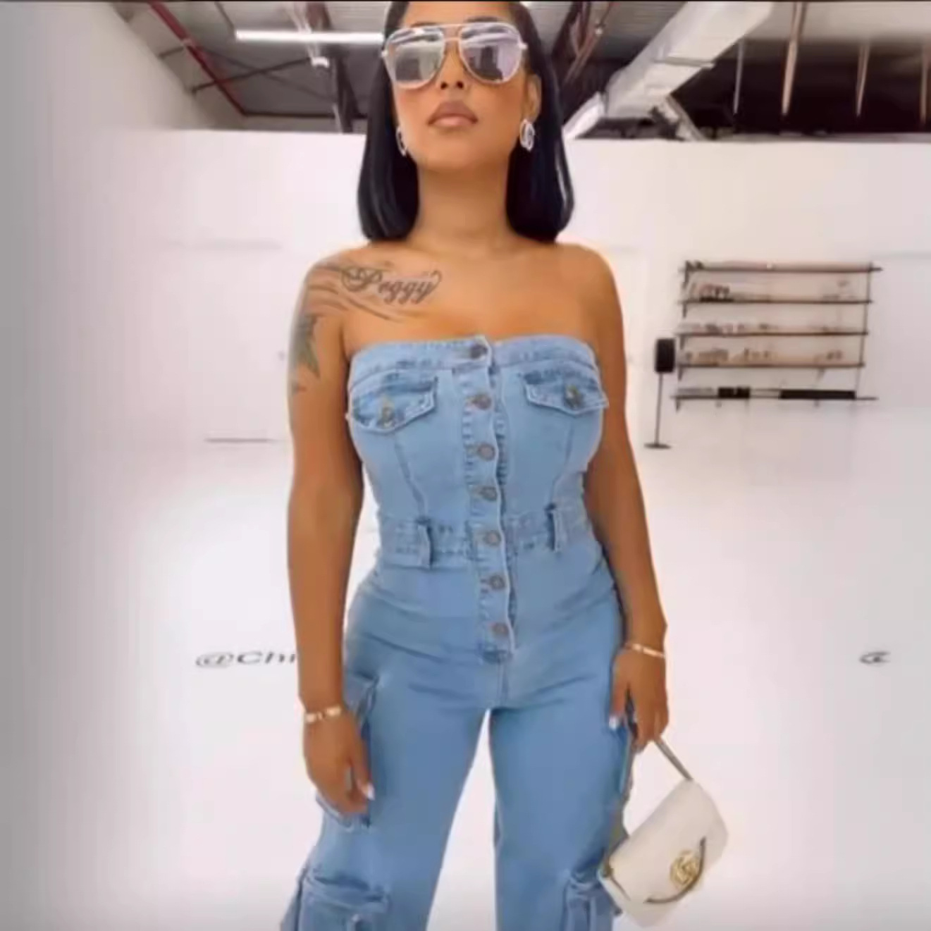 Jumpsuits Women Strapless One  - đánh giá và giá Mom Jeans Women