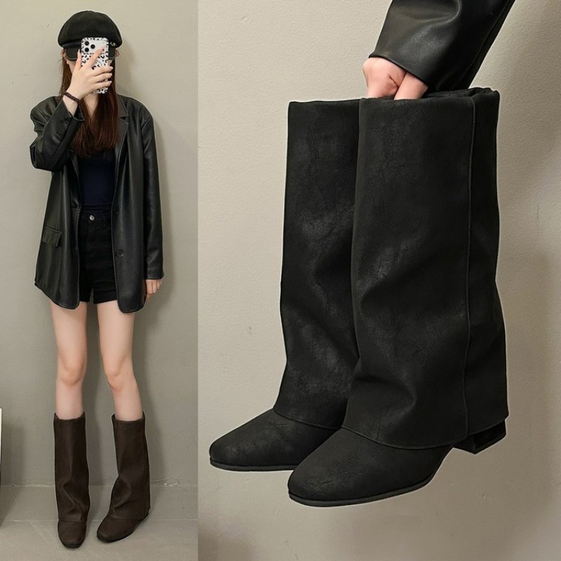 2026 New Square Head Vintage F - đánh giá và giá Women'S Fashion Knee High Boots