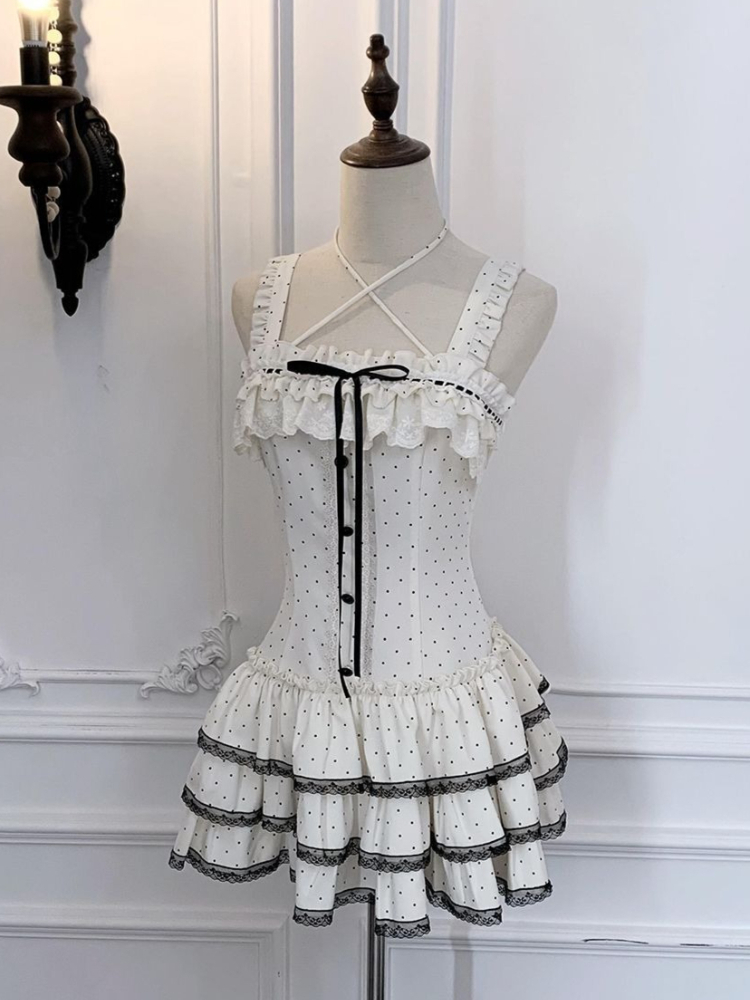 Coquette Sweet Korean Square N - đánh giá và giá Ruched Dress Mini