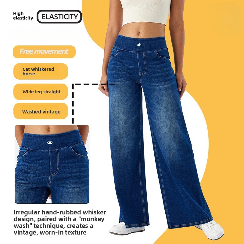 Women High Waist Wide Leg Deni - đánh giá và giá Mom Jeans Women